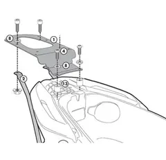 Givi Bagasjebrett Monokey Piaggio MP3 Yourban