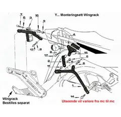 MONTERINGSETT GIVI HONDA DOMINATOR 650 1 992-1994