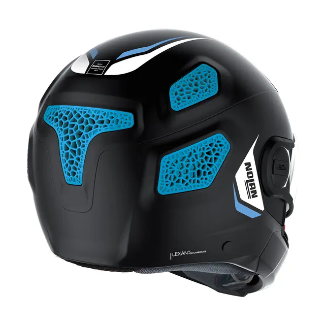 Nolan N30-4TP Inception Sort/Blå M/58 Crossover hjelm Superventilert ECE/22-06 