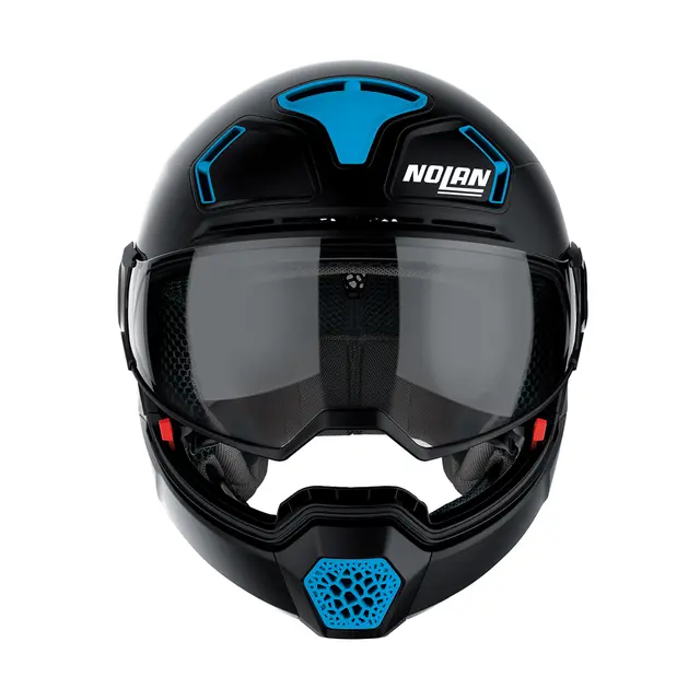 Nolan N30-4TP Inception Sort/Blå M/58 Crossover hjelm Superventilert ECE/22-06 
