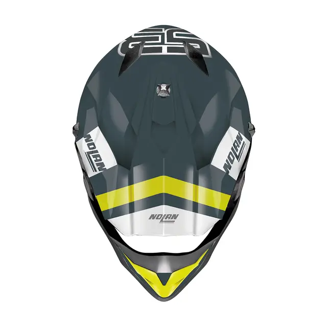 Nolan N53 Sparkler  Grå/Gul L/60 MX-hjelm, komfort, agressiv design 