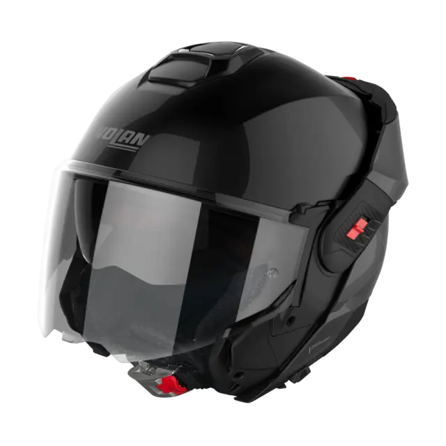 Nolan N120-1 Classic Sort XL-62 ECE 22-06, N-Com, Hjelm m/"Flip back" 