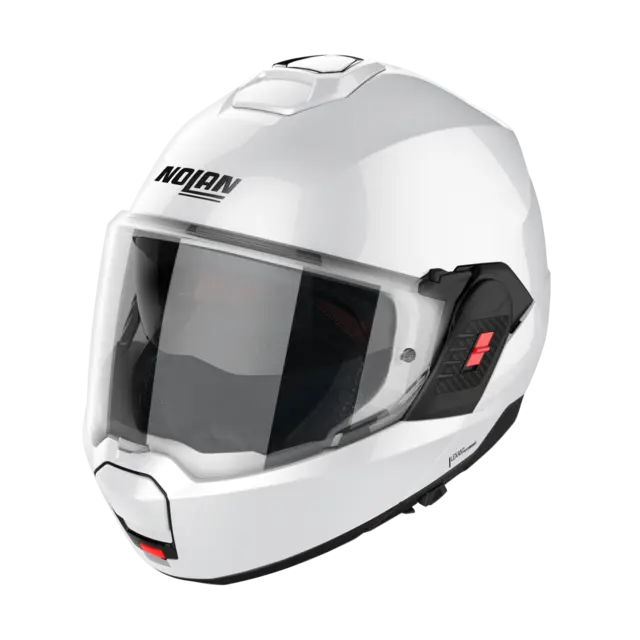 Nolan N120-1 Classic Hvit 2XL-64 ECE 22-06, N-Com, Hjelm m/"Flip back" 