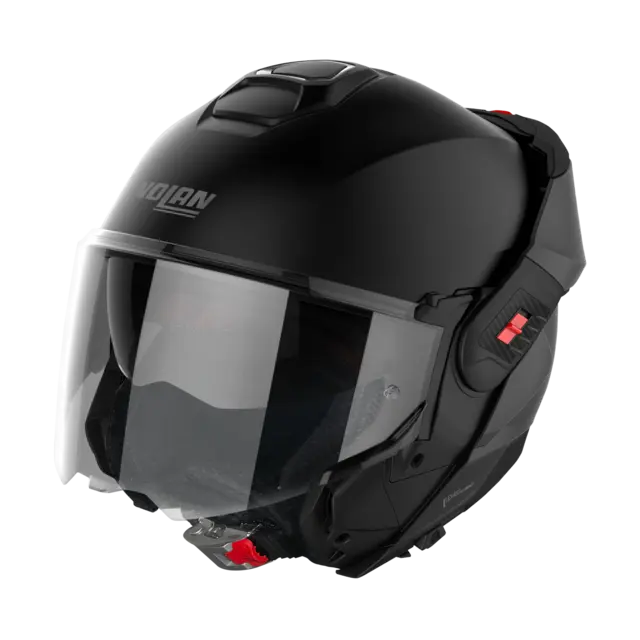 Nolan N120-1 Classic Matt Sort XL-62 ECE 22-06, N-Com, Hjelm m/"Flip back" 