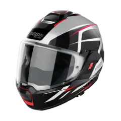 Nolan N120-1 Nightlife hvit/sort XS-54 ECE 22-06, N-Com, Hjelm m/&quot;Flip back&quot;