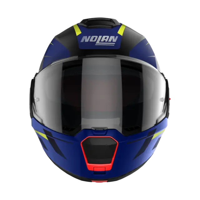 Nolan N120-1 Nightlife  Sort/blå 3XL-66 ECE 22-06, N-Com, Hjelm m/"Flip back" 