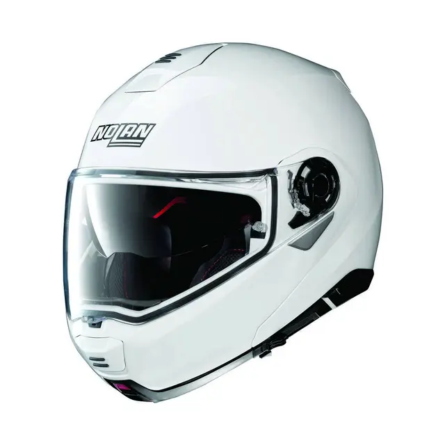 Nolan N100-5 - Classic Hvit N-Com 3XL/66 Åpningshjelm, komfort, hvit blank 