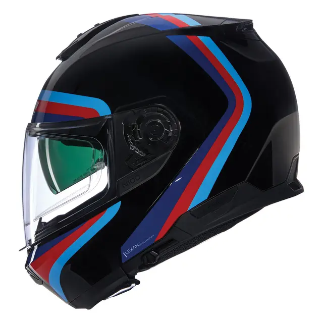 Nolan N100-6 Assoluto Sort/Blå M-58 ECE 22-06 N-Com Åpningshjelm Komfort 