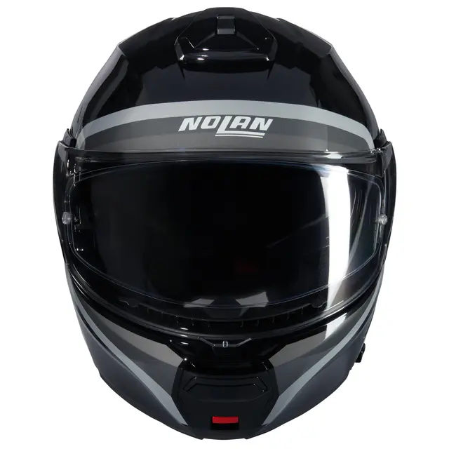 Nolan N100-6 Assoluto Sort/grå M-58 ECE 22-06 N-Com Åpningshjelm Komfort 
