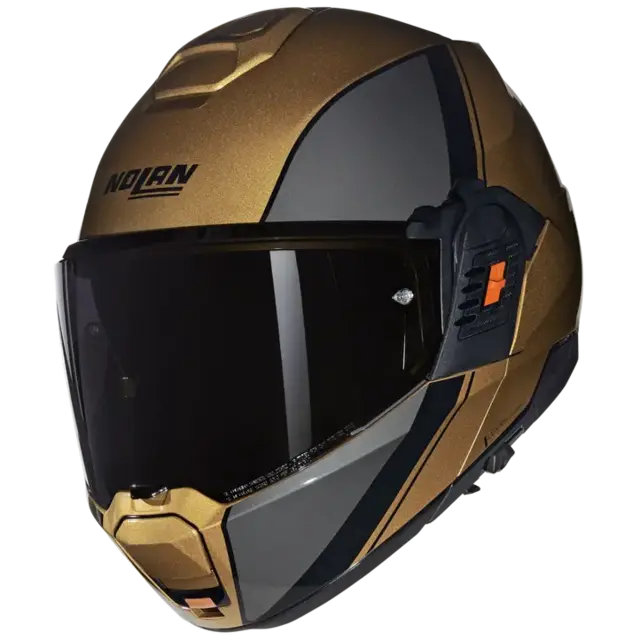 Nolan N120-1 Verniciatura SP Gold M-58 ECE 22-06, N-Com, Hjelm m/"Flip back" 