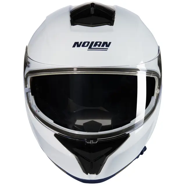 Nolan N80-8 Classico Hvit blank 2XS-52 ECE 22-06 Sporty N-Com Komfort Solvisir 