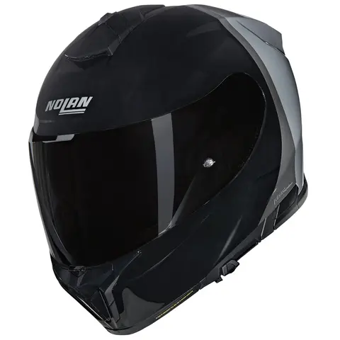 Nolan N80-8 Verniciatura Sort/grå N-Com, Sporty, Solvisir, Mørkt visir ink
