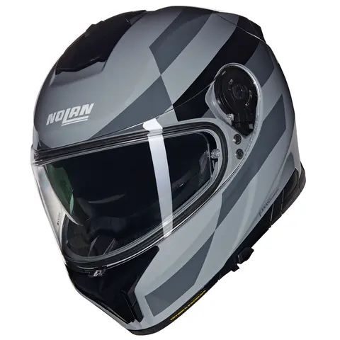 Nolan N80-8 Alfiere Sort/Grå ECE 22-06 Sporty N-Com Komfort Solvisir
