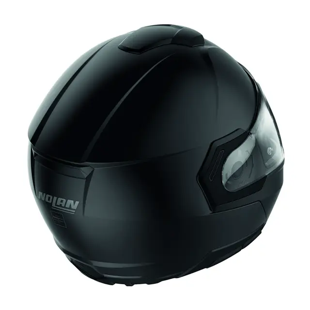 Nolan N90-3 Classic Matt Sort L-60 Åpningshjelm, Solvisir, N-Com, Touring 