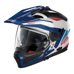 Nolan N70-2X Stunner Met.bl&#229; M-58 ECE 22-06 Crossover Stort synsfelt N-Com