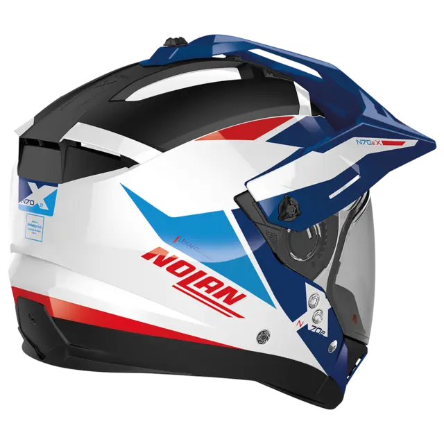 Nolan N70-2X Stunner Met.blå M-58 ECE 22-06 Crossover Stort synsfelt N-Com 