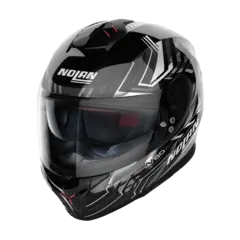 Nolan N80-8 Turbolence Sort/gr&#229; L-60 ECE 22-06 Sporty N-Com Komfort Solvisir