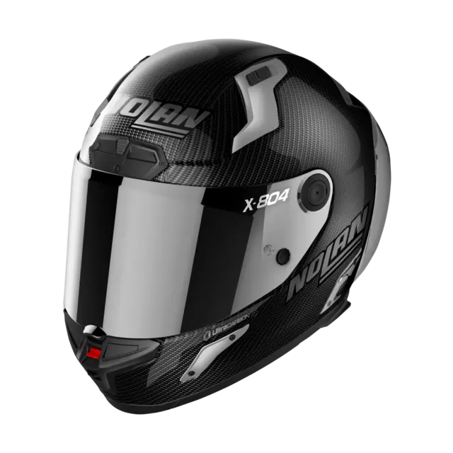 Nolan X-804RS Carbon Silver Edit. L-60 ECE 22-06 Racing GP-spoiler Sølv visir 