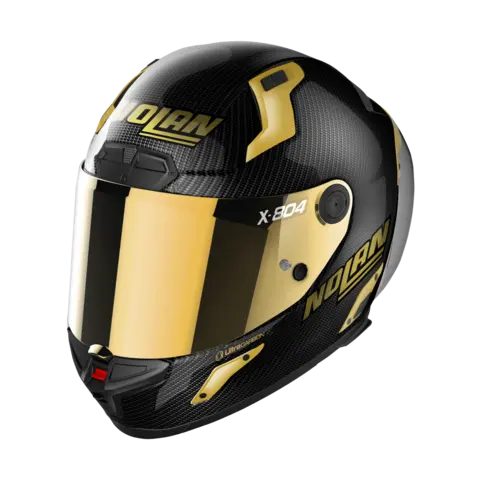 Nolan X-804RS Carbon Gold Edition ECE 22-06 Racing GP-spoiler Gull visir