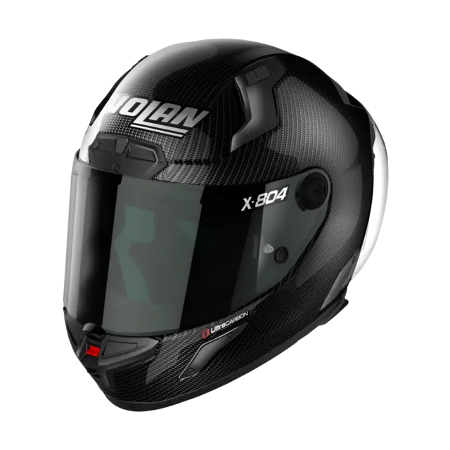 Nolan X-804RS Carbon Puro L-60 ECE 22-06 Racing GP-spoiler Mørkt visir 