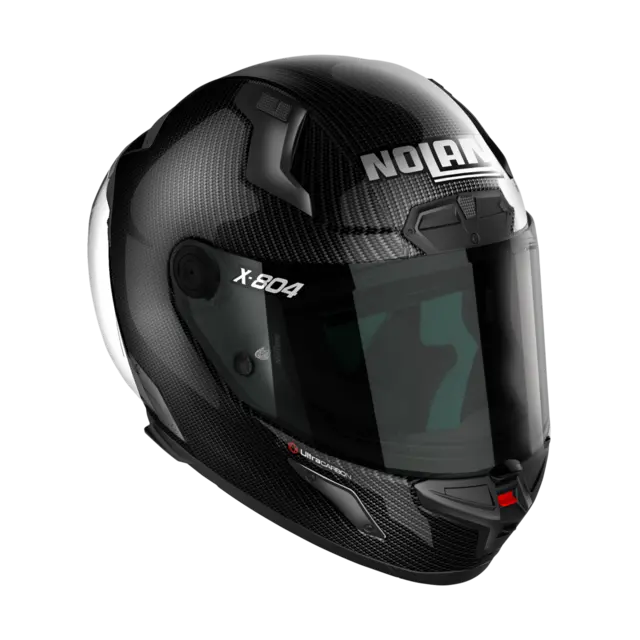 Nolan X-804RS Carbon Puro L-60 ECE 22-06 Racing GP-spoiler Mørkt visir 