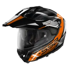 Nolan X-552 Carbon Dinamo Oransj L-60 ECE 22-06 Adventure N-Com DD-Ring l&#229;s