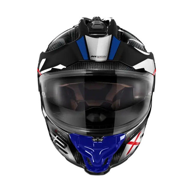 Nolan X-552 Carbon Dinamo Blå L-60 ECE 22-06 Adventure N-Com DD-Ring lås 