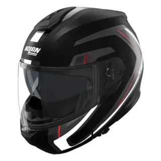 Nolan N100-6 Radiante Matt Rød ECE 22-06 N-Com Åpningshjelm Komfort