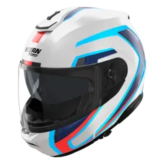 Nolan N100-6 Radiante Blank Hvit  L-60 ECE 22-06 N-Com Åpningshjelm Komfort