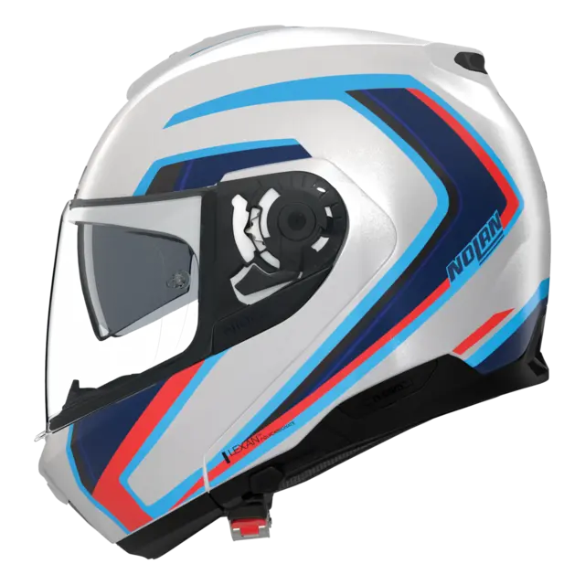Nolan N100-6 Radiante Blank Hvit  L-60 ECE 22-06 N-Com Åpningshjelm Komfort 