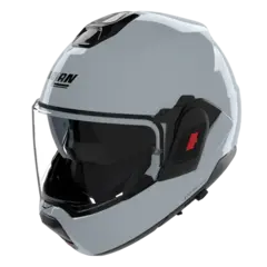 Nolan N120-1 Classico Grå blank 2XS-52 ECE 22-06, N-Com, Hjelm m/"Flip back"