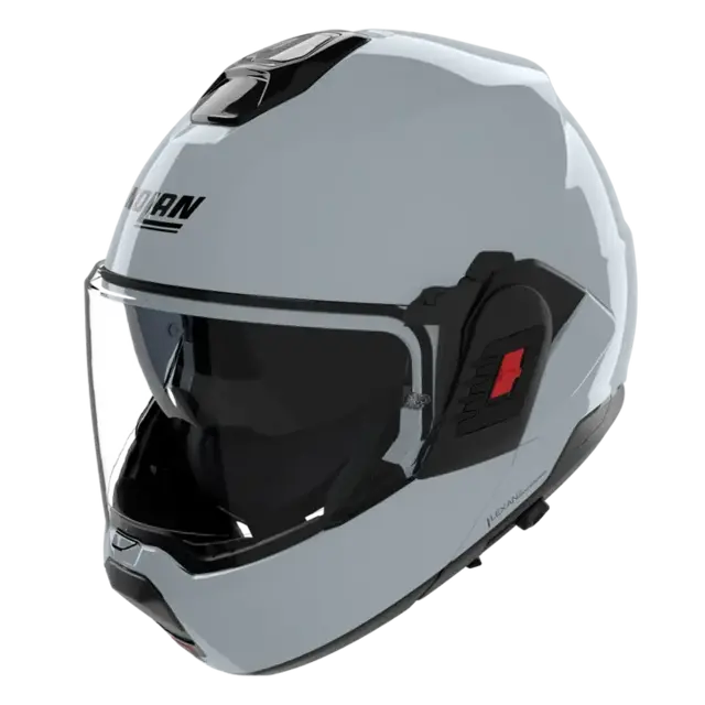 Nolan N120-1 Classico Grå blank 2XS-52 ECE 22-06, N-Com, Hjelm m/"Flip back" 