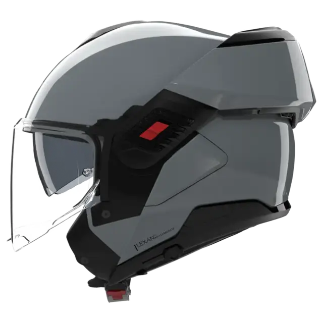 Nolan N120-1 Classico Grå blank 2XS-52 ECE 22-06, N-Com, Hjelm m/"Flip back" 