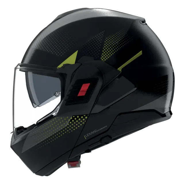 Nolan N120-1 Ciclone Lava/grønn  L-60 ECE 22-06, N-Com, Hjelm m/"Flip back" 