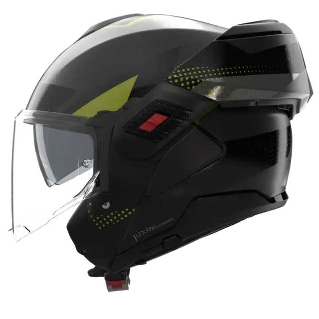 Nolan N120-1 Ciclone Lava/grønn  L-60 ECE 22-06, N-Com, Hjelm m/"Flip back" 