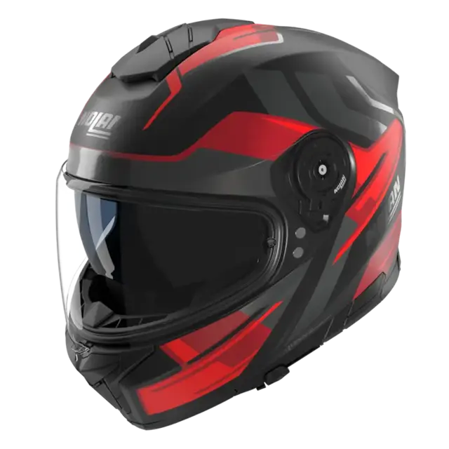 Nolan N80-8 Tritico Matt rød L-60 ECE 22-06 Sporty N-Com Komfort Solvisir 