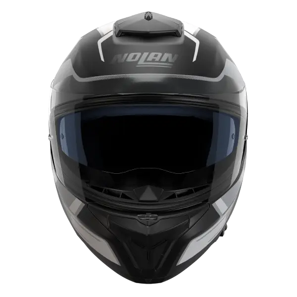 Nolan N80-8 Tritico Matt hvit L-60 ECE 22-06 Sporty N-Com Komfort Solvisir 