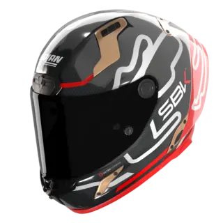 Nolan X-804UCRS World SBK ECE 22-06 Racing GP-spoiler Mørkt visir