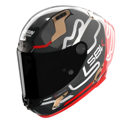 Nolan X-804UCRS World SBK ECE 22-06 Racing GP-spoiler Mørkt visir