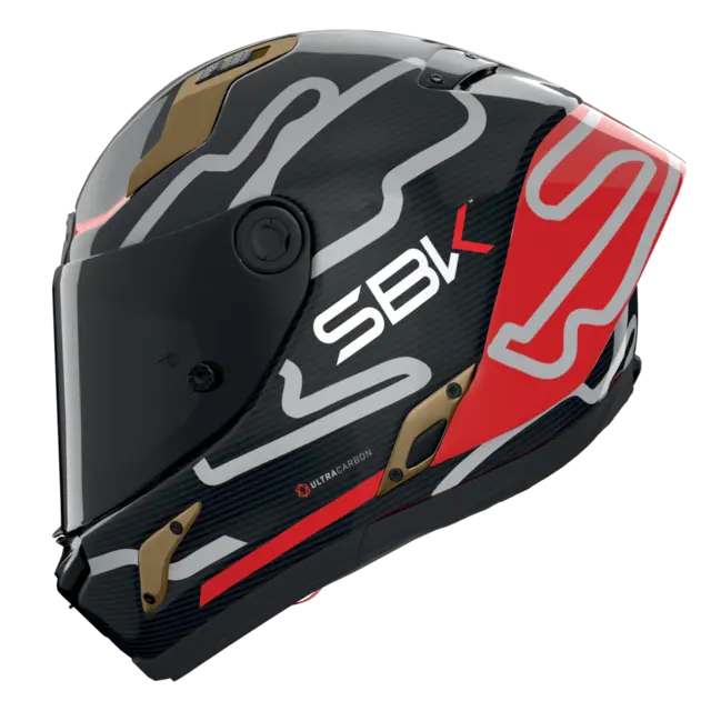 Nolan X-804UCRS World SBK L-60 ECE 22-06 Racing GP-spoiler Mørkt visir 