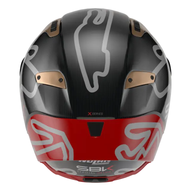 Nolan X-804UCRS World SBK L-60 ECE 22-06 Racing GP-spoiler Mørkt visir 