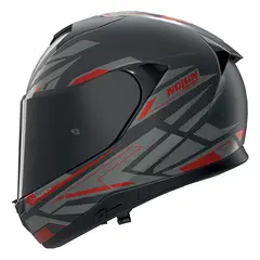 Nolan X-904 Carbon Rombo Rød L-60 ECE 22-06 N-Com DD-Ring Sport Solvisir