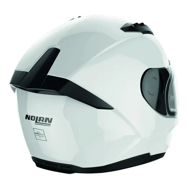 Nolan N60-6 Special hvit blank L-60 Allround helhjelm, Komfort, solvisir 