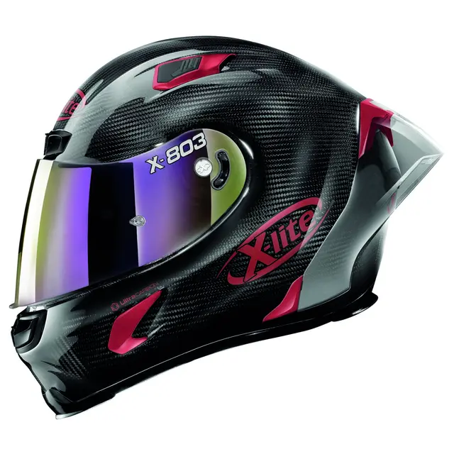 X-lite X-803RS UC Irridium Edit. XL-62 Irridium visir, MotoGP spoiler, Carbon 