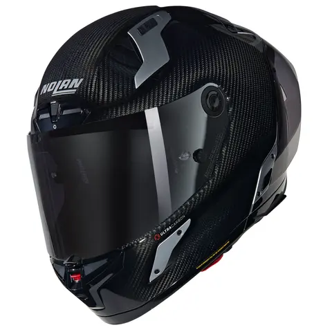 Nolan X-804UCRS Argento SIlver ECE 22-06 Racing GP-spoiler Sølv visir