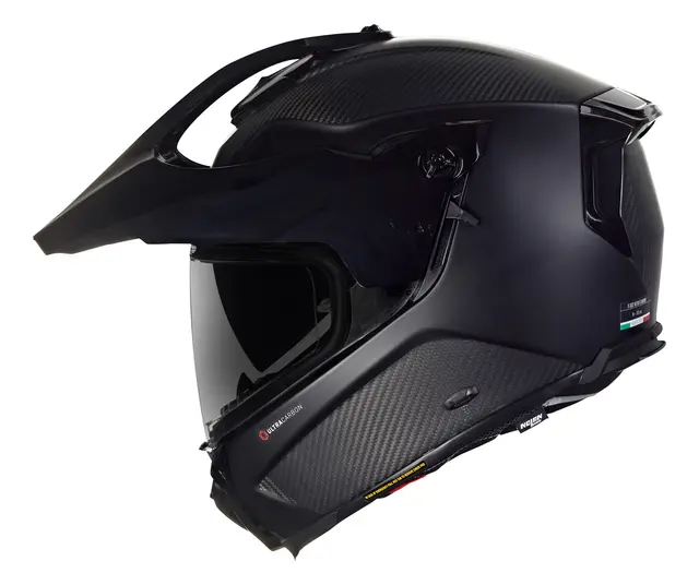 Nolan X-552 U.Carbon Triploner L-60 ECE22-06 Adventure N-Com DD Mørkt visir 