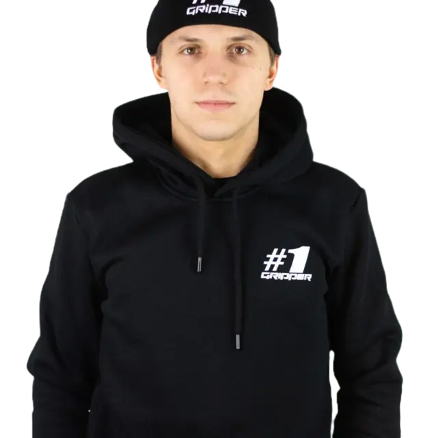 OneGripper Hettegenser 146/152 cm Svart - Barn/Voksen 