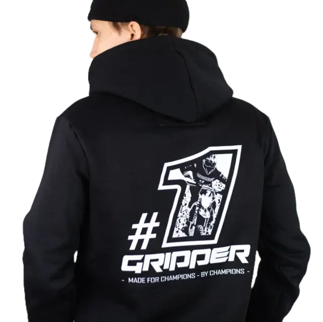 OneGripper Hettegenser 146/152 cm Svart - Barn/Voksen 