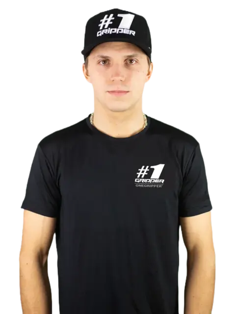 OneGripper T-skjorte L Svart - Barn/Voksen 