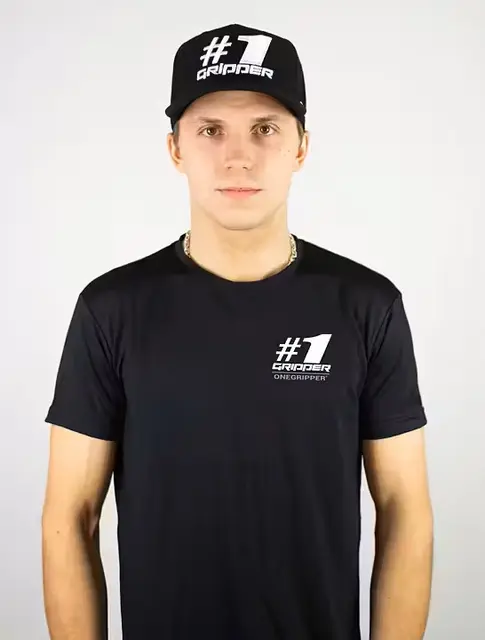 OneGripper T-skjorte L Svart - Barn/Voksen 